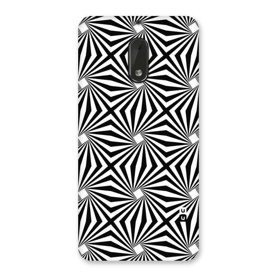 Monochromatic Swirls Back Case for Nokia 6