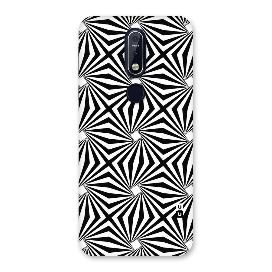 Monochromatic Swirls Back Case for Nokia 7.1