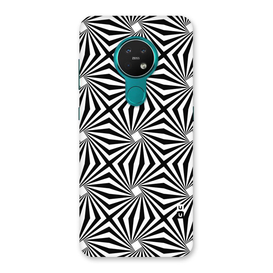Monochromatic Swirls Back Case for Nokia 7.2