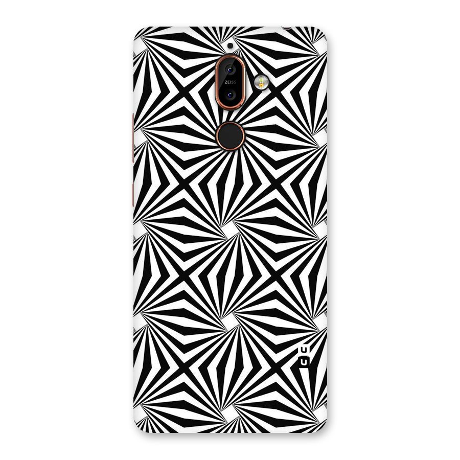 Monochromatic Swirls Back Case for Nokia 7 Plus
