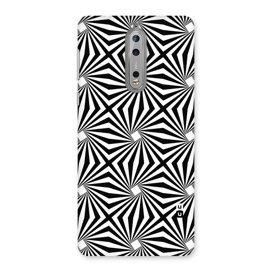Monochromatic Swirls Back Case for Nokia 8