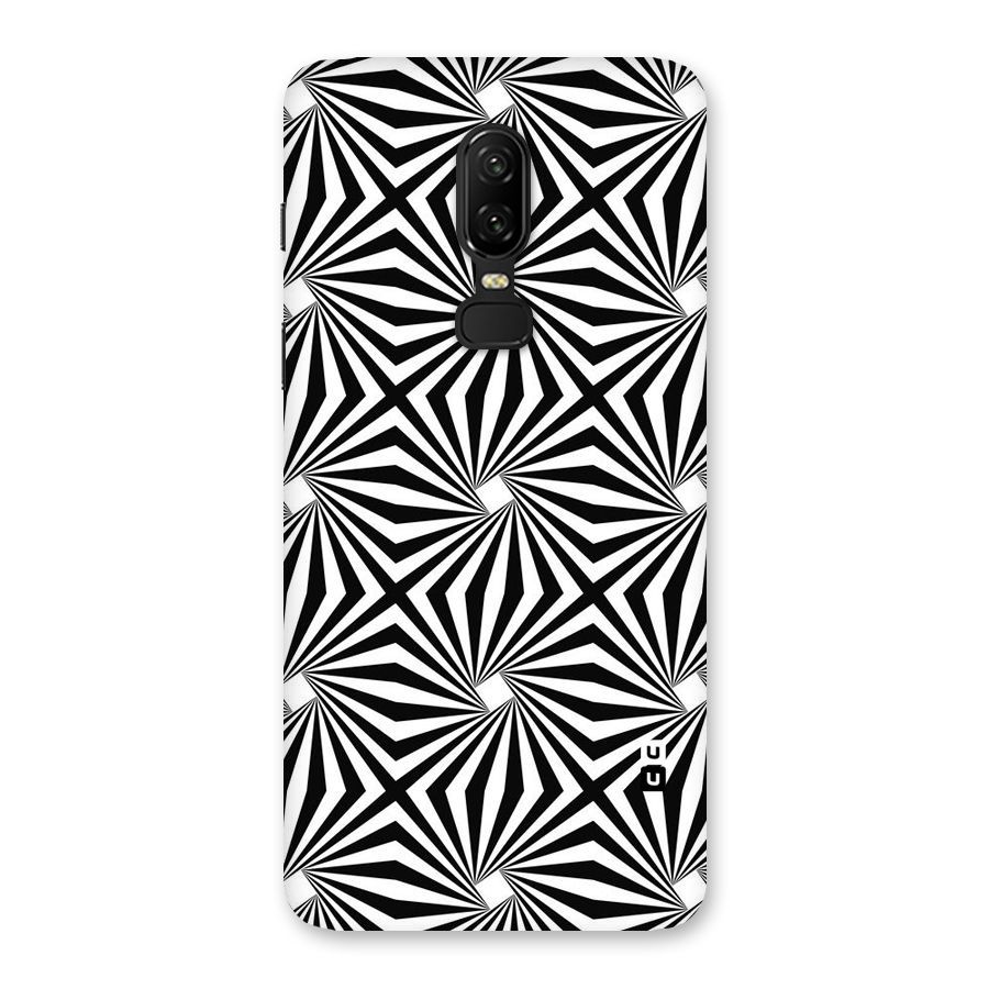 Monochromatic Swirls Back Case for OnePlus 6