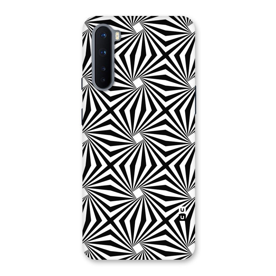 Monochromatic Swirls Back Case for OnePlus Nord