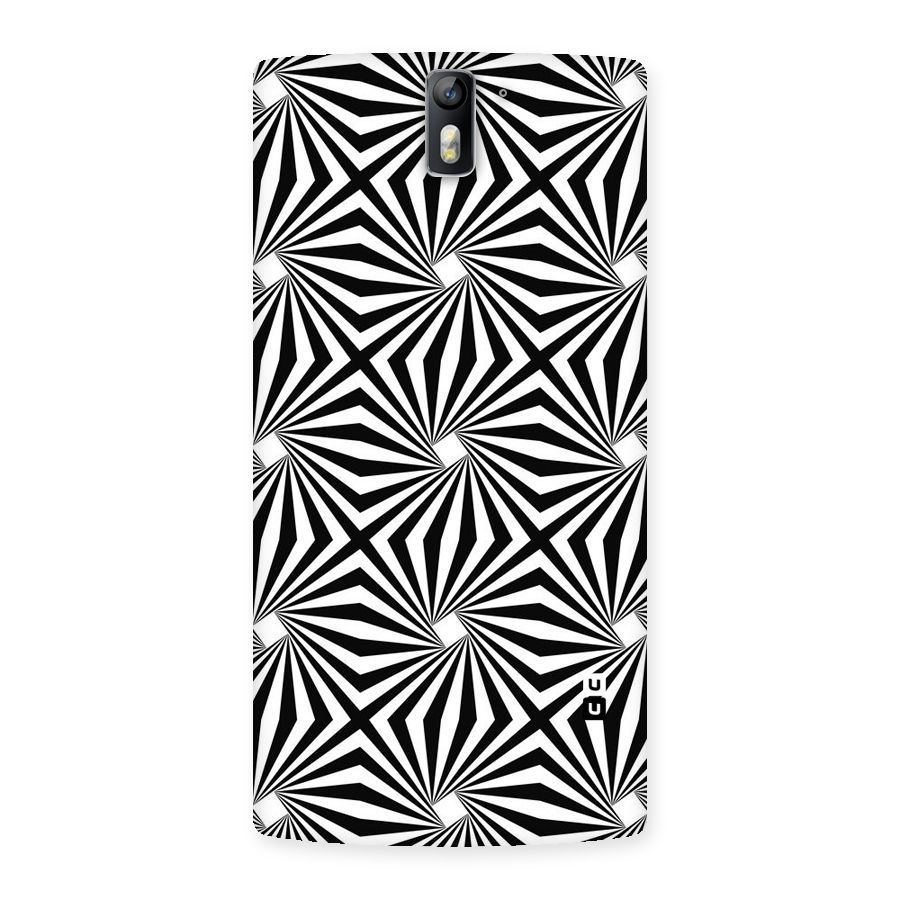 Monochromatic Swirls Back Case for One Plus One