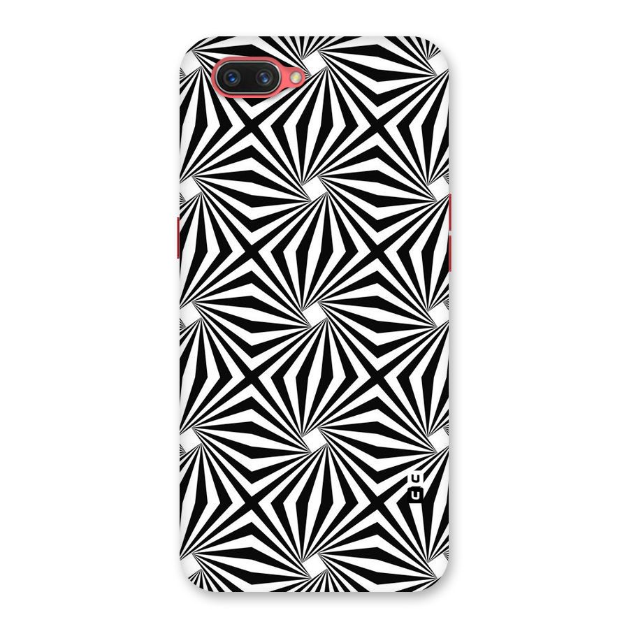 Monochromatic Swirls Back Case for Oppo A3s