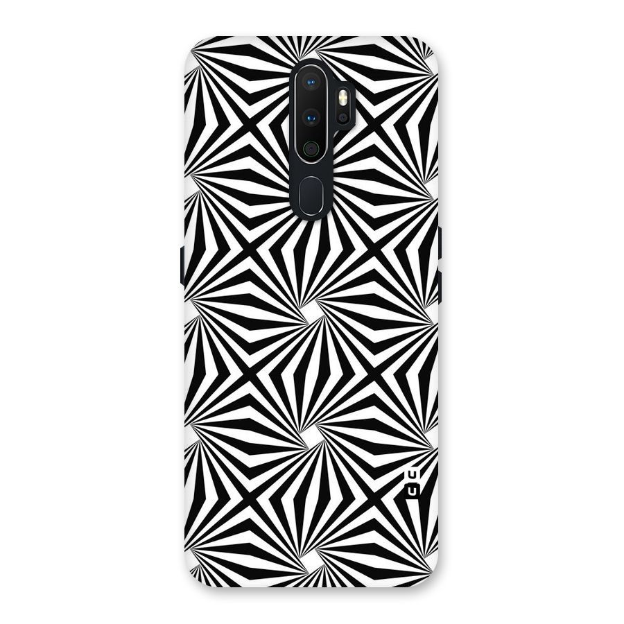 Monochromatic Swirls Back Case for Oppo A5 (2020)
