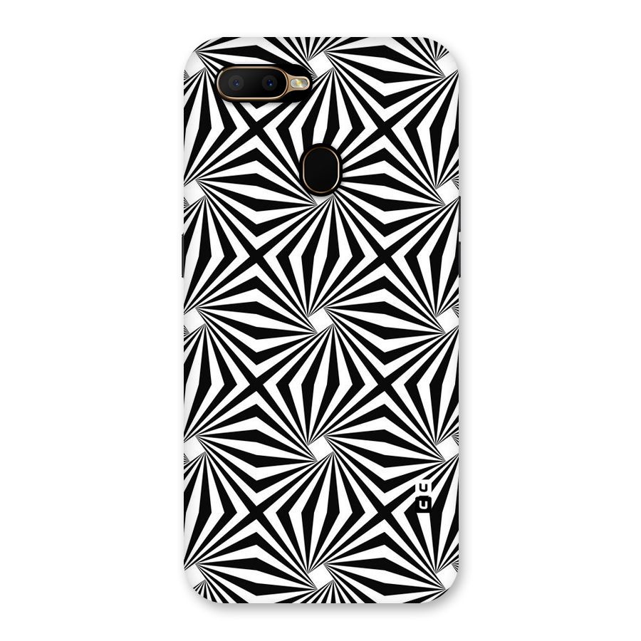 Monochromatic Swirls Back Case for Oppo A5s