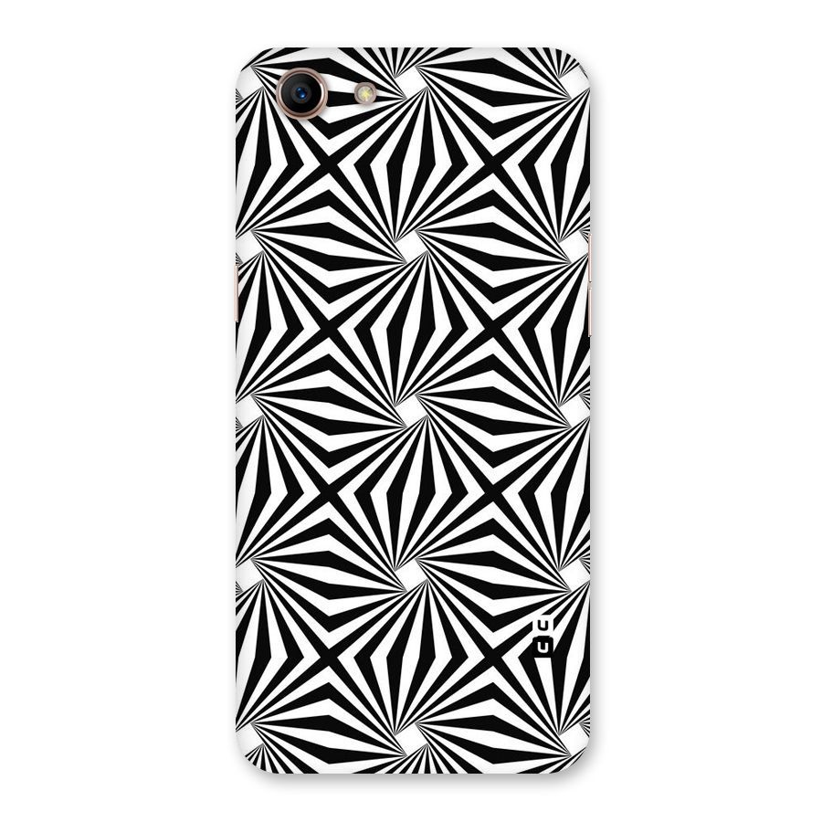 Monochromatic Swirls Back Case for Oppo A83 (2018)