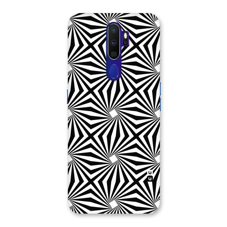 Monochromatic Swirls Back Case for Oppo A9 (2020)