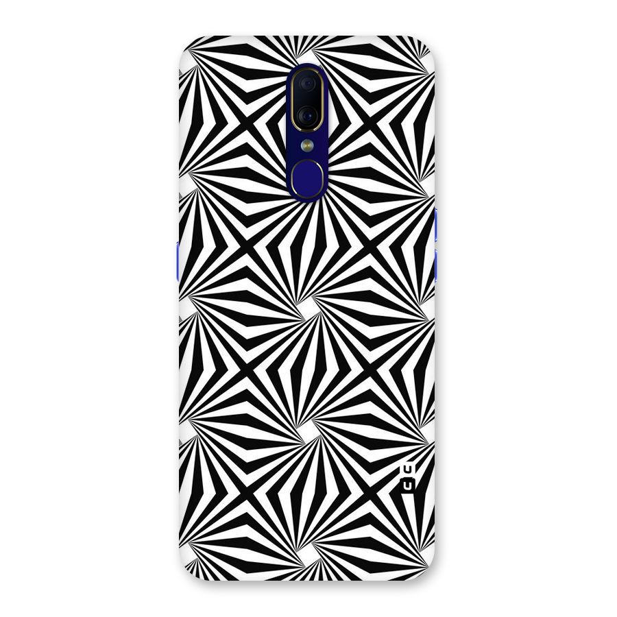 Monochromatic Swirls Back Case for Oppo F11
