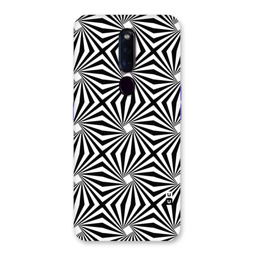 Monochromatic Swirls Back Case for Oppo F11 Pro