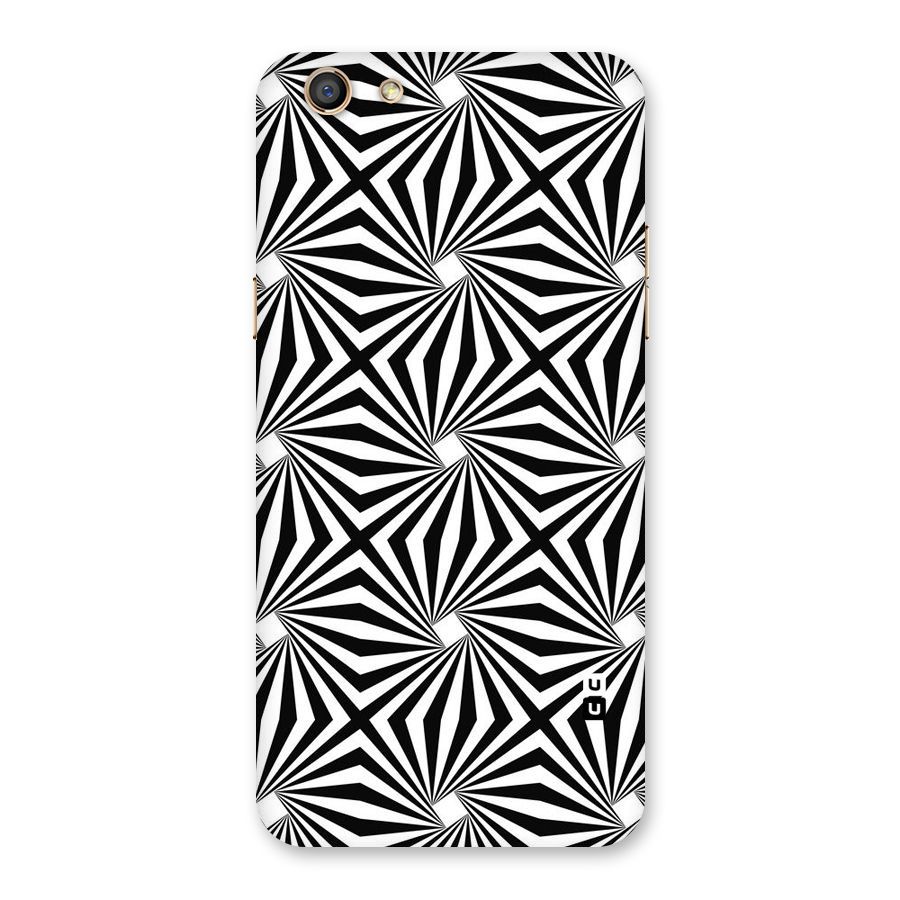 Monochromatic Swirls Back Case for Oppo F3
