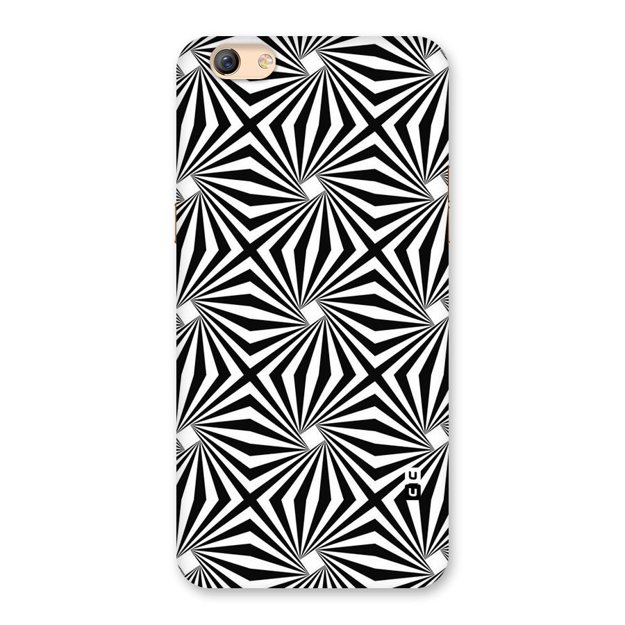 Monochromatic Swirls Back Case for Oppo F3 Plus