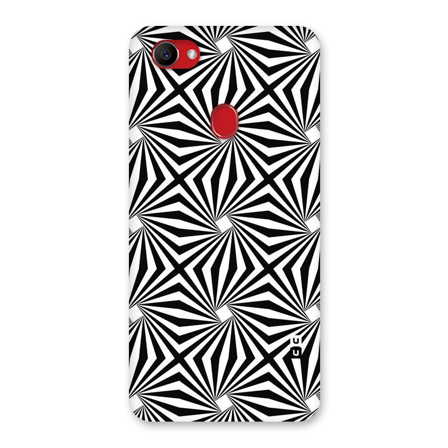 Monochromatic Swirls Back Case for Oppo F7