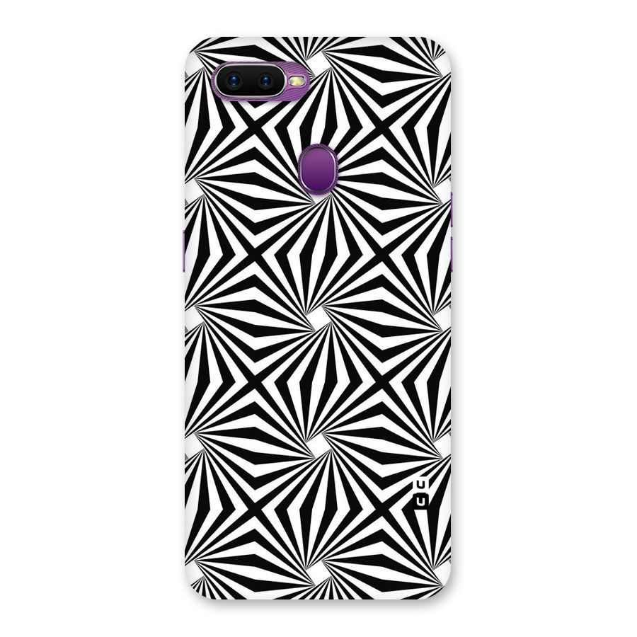 Monochromatic Swirls Back Case for Oppo F9