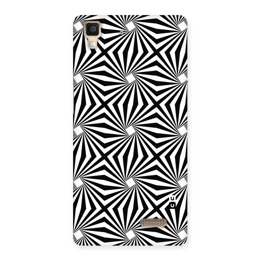Monochromatic Swirls Back Case for Oppo R7
