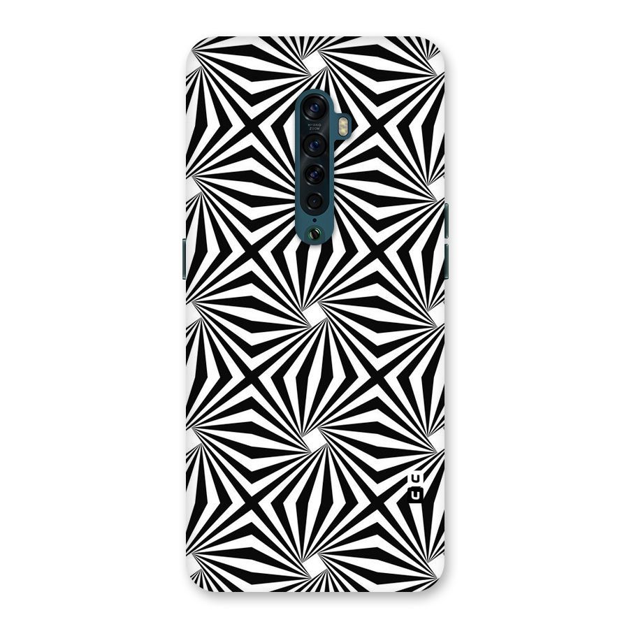 Monochromatic Swirls Back Case for Oppo Reno2