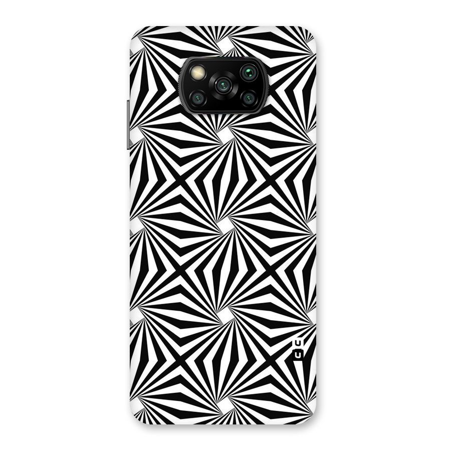 Monochromatic Swirls Back Case for Poco X3