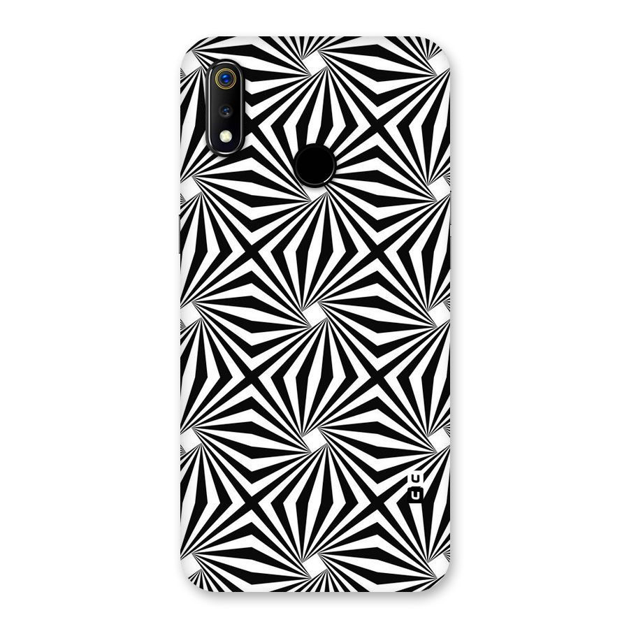 Monochromatic Swirls Back Case for Realme 3