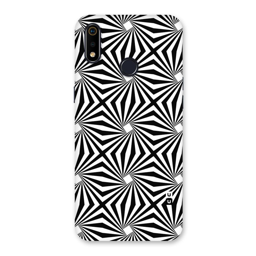 Monochromatic Swirls Back Case for Realme 3i