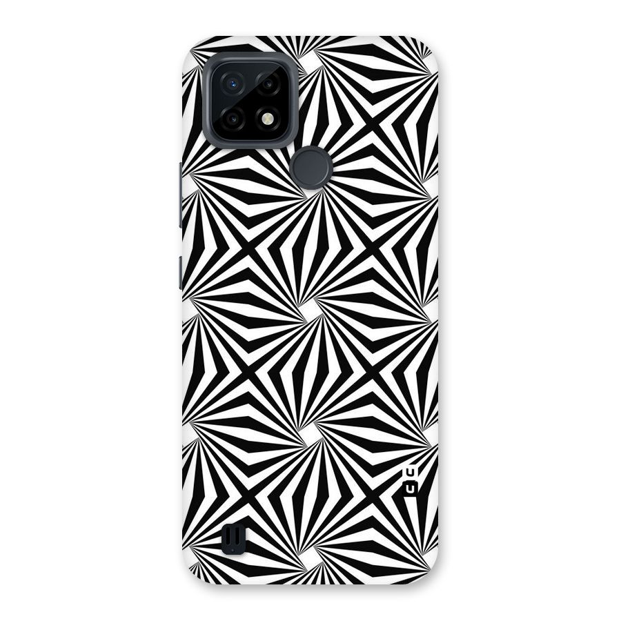 Monochromatic Swirls Back Case for Realme C21