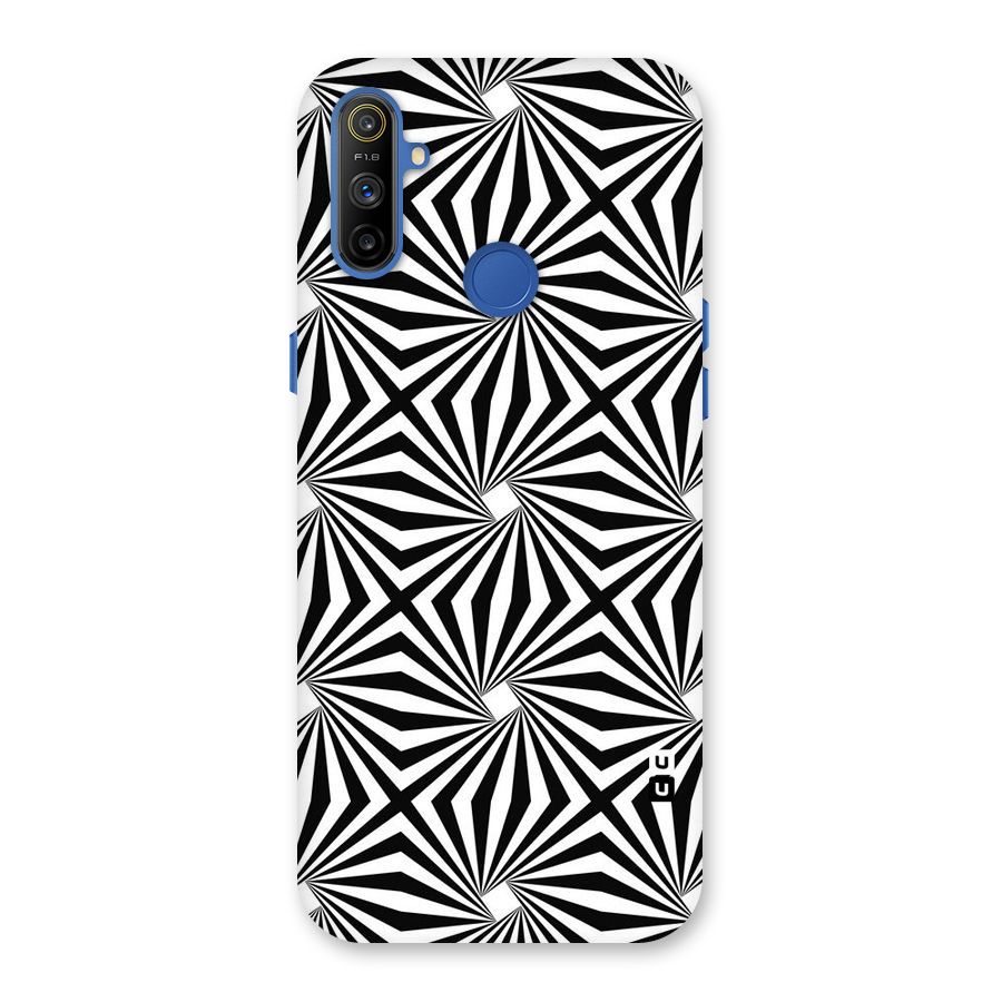 Monochromatic Swirls Back Case for Realme Narzo 10A