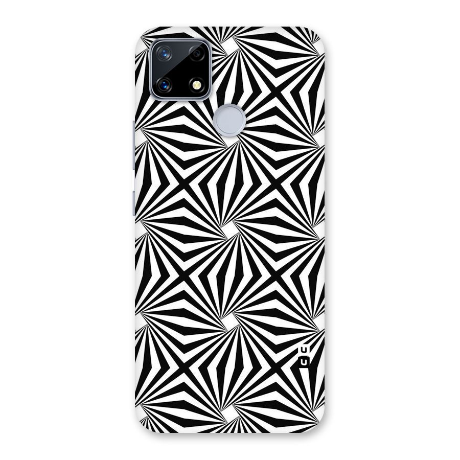 Monochromatic Swirls Back Case for Realme Narzo 20