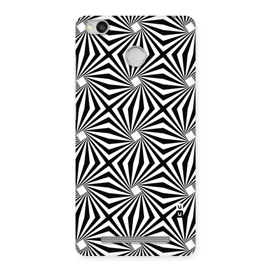 Monochromatic Swirls Back Case for Redmi 3S Prime