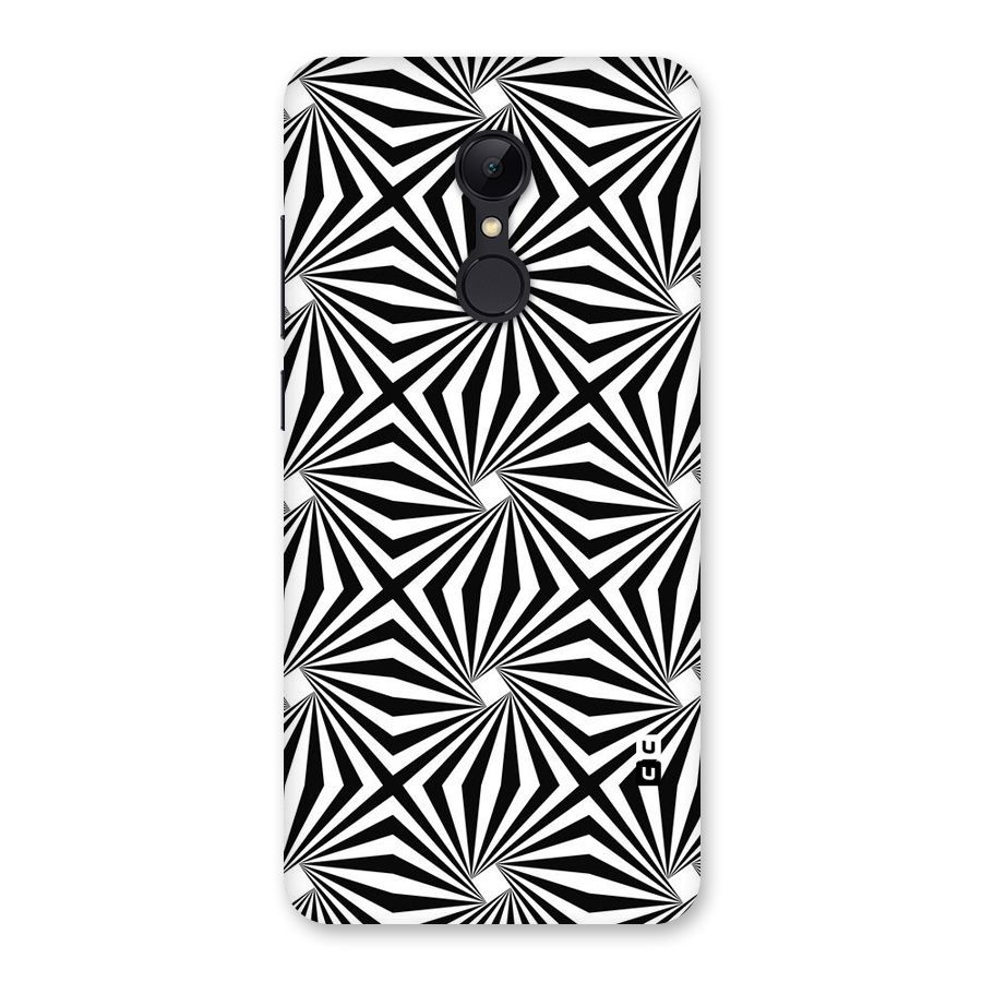 Monochromatic Swirls Back Case for Redmi 5