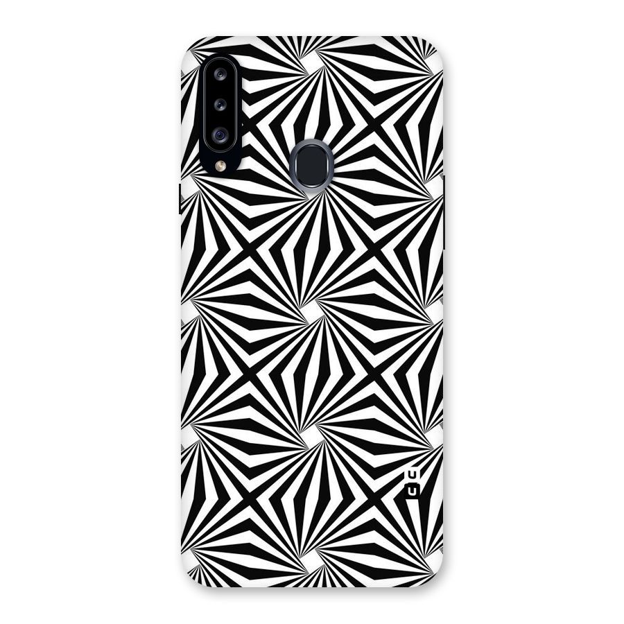 Monochromatic Swirls Back Case for Samsung Galaxy A20s