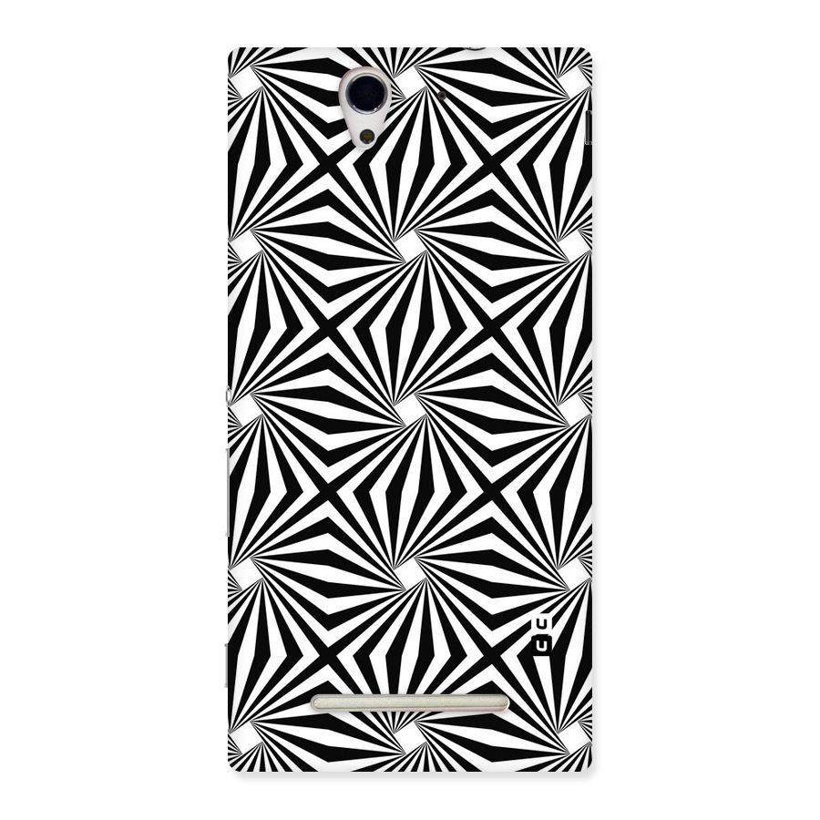 Monochromatic Swirls Back Case for Sony Xperia C3