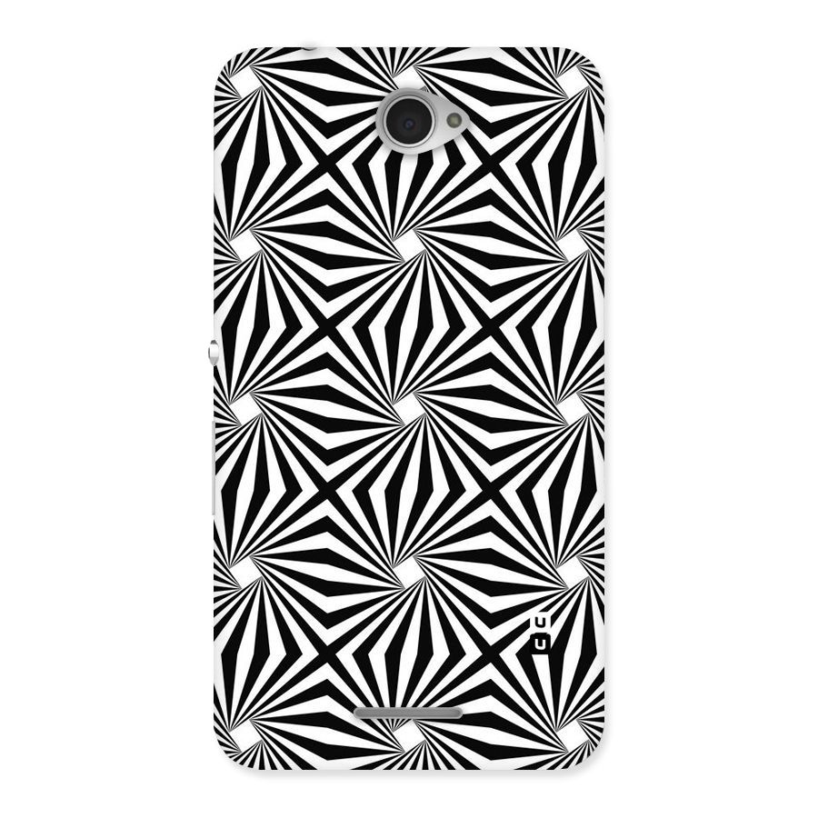 Monochromatic Swirls Back Case for Sony Xperia E4