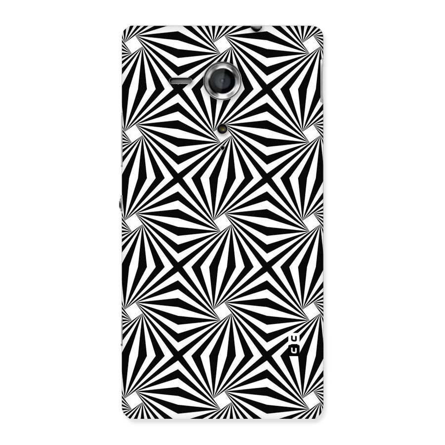 Monochromatic Swirls Back Case for Sony Xperia SP