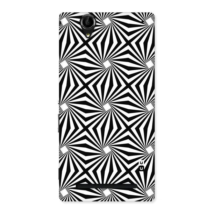Monochromatic Swirls Back Case for Sony Xperia T2