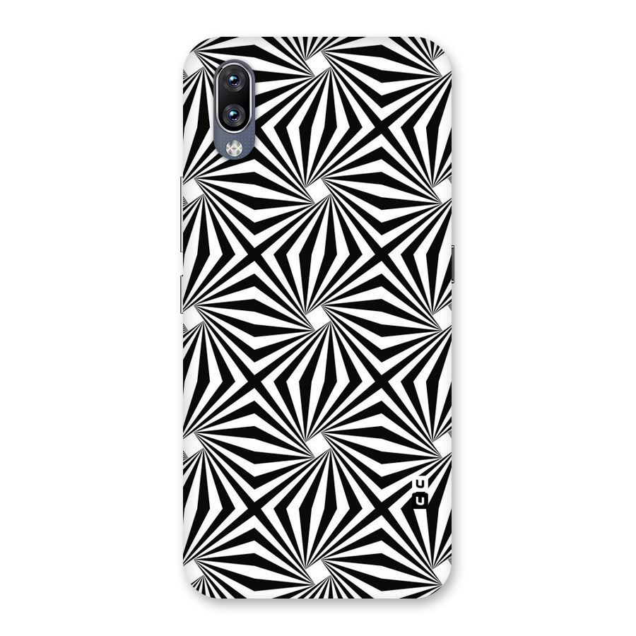 Monochromatic Swirls Back Case for Vivo NEX