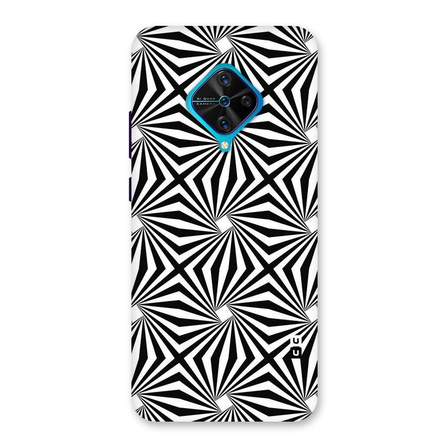 Monochromatic Swirls Back Case for Vivo S1 Pro