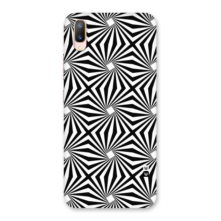 Monochromatic Swirls Back Case for Vivo V11 Pro