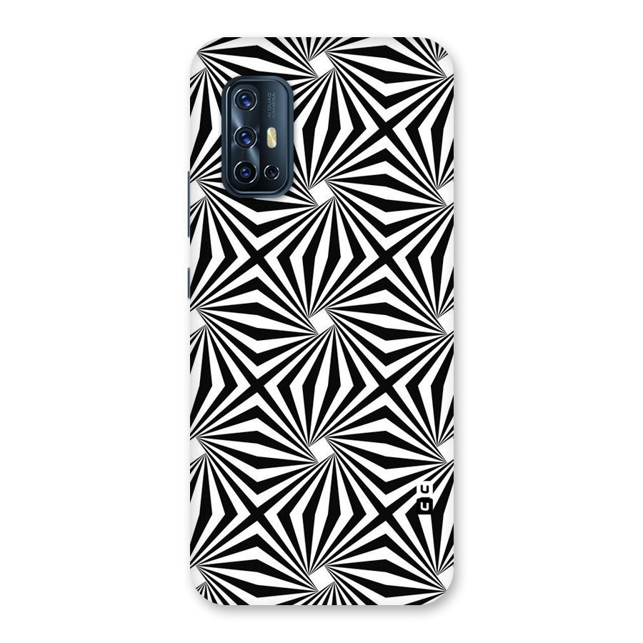 Monochromatic Swirls Back Case for Vivo V17