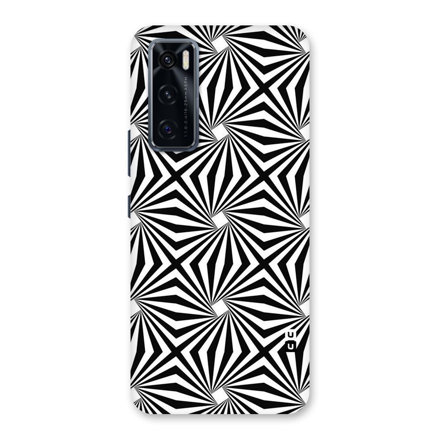 Monochromatic Swirls Back Case for Vivo V20 SE