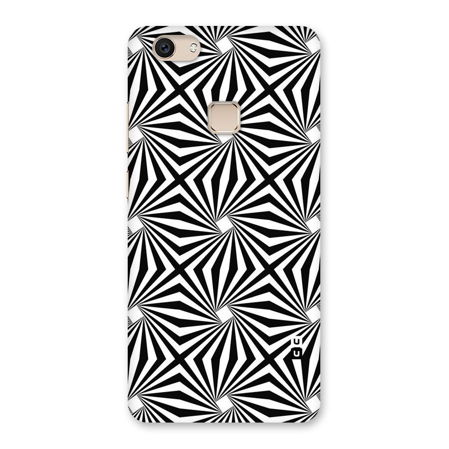 Monochromatic Swirls Back Case for Vivo V7