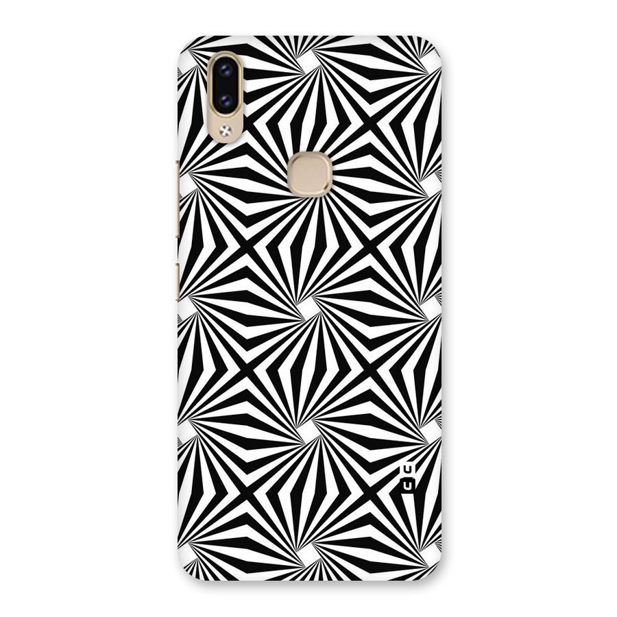 Monochromatic Swirls Back Case for Vivo V9 Youth