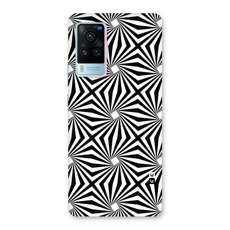 Monochromatic Swirls Back Case for Vivo X60 Pro