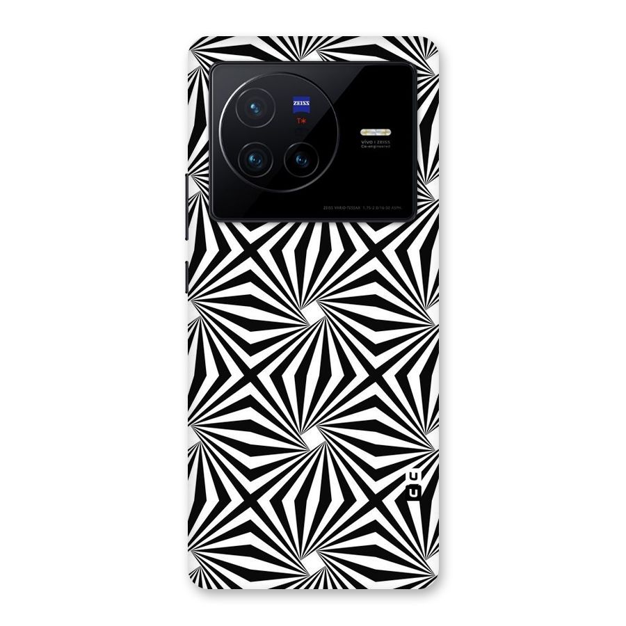 Monochromatic Swirls Back Case for Vivo X80