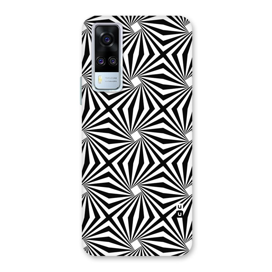 Monochromatic Swirls Back Case for Vivo Y31