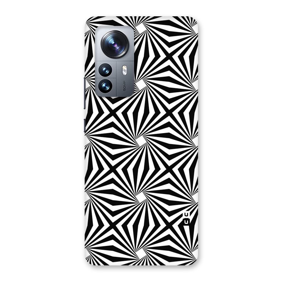 Monochromatic Swirls Back Case for Xiaomi 12 Pro