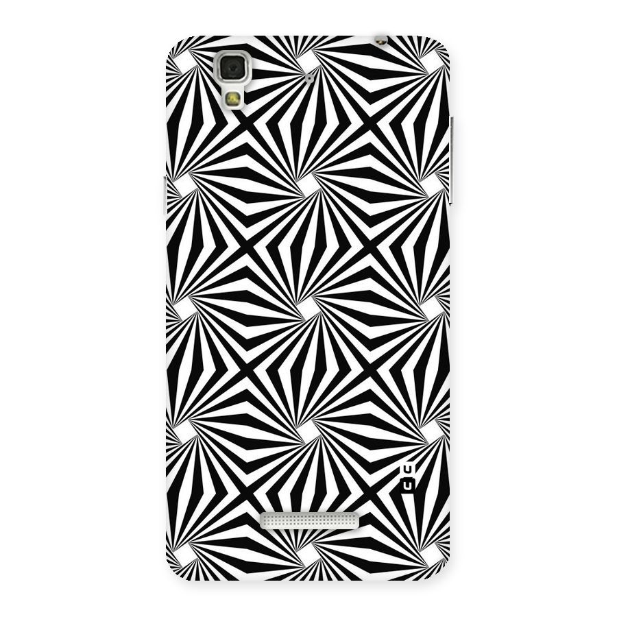Monochromatic Swirls Back Case for Yu Yureka