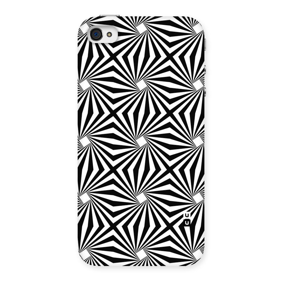 Monochromatic Swirls Back Case for iPhone 4 4s