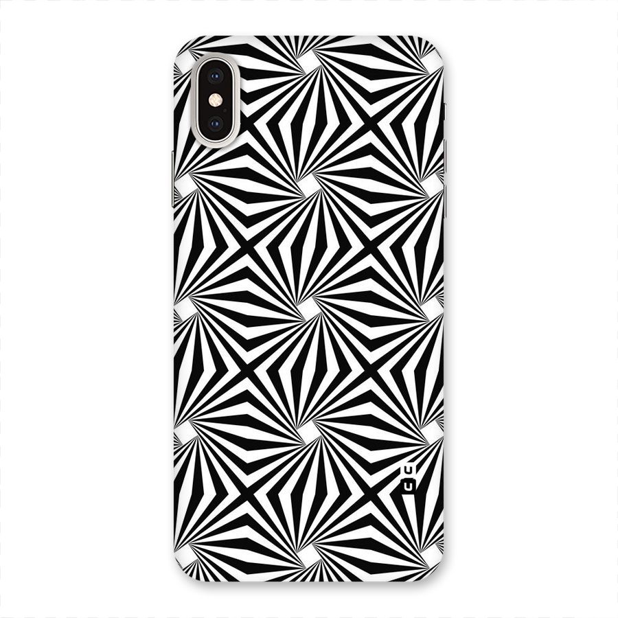 Monochromatic Swirls Back Case for iPhone XS Max