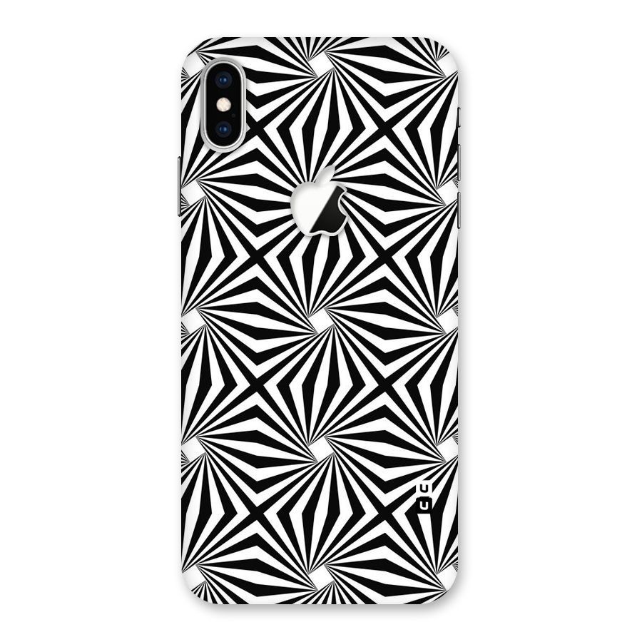 Monochromatic Swirls Back Case for iPhone XS Max Apple Cut