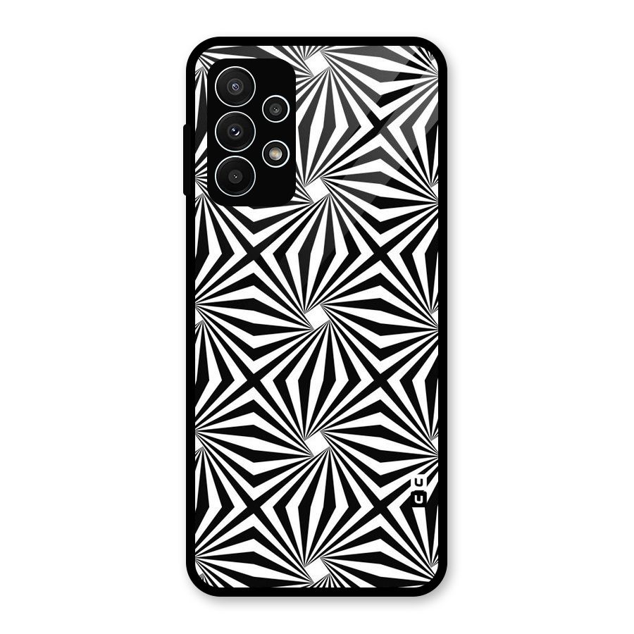 Monochromatic Swirls Glass Back Case for Galaxy A23